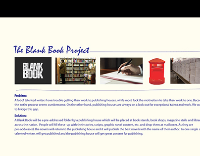 The Blank Book Project