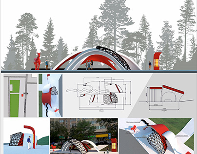 Дизайн остановочного павильона