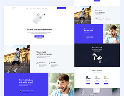 Product Showcase Landing page