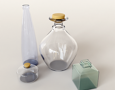 Botellas de vidrio/ Glass bottles