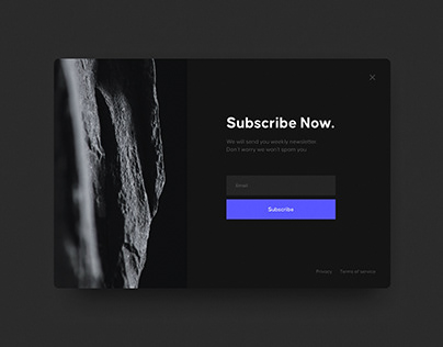 Daily UI 026: Subscribe Page
