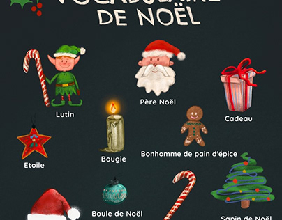 Découvrez les mots de Noël en français