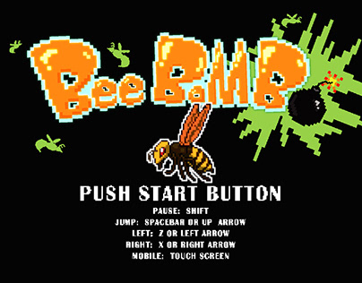 bee bomb ; 8bit game