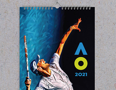 Australian Open. Artbook Calendar 2021. Digital art.