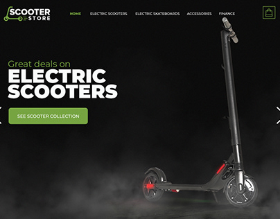 Scooter Store- Electric scooters website concept