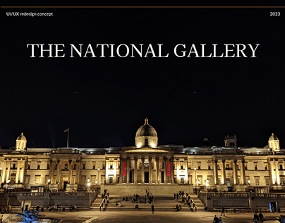 The National Gallery - Website redesign