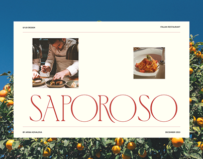 SAPOROSO ITALIAN RESTAURANT WEBSITE