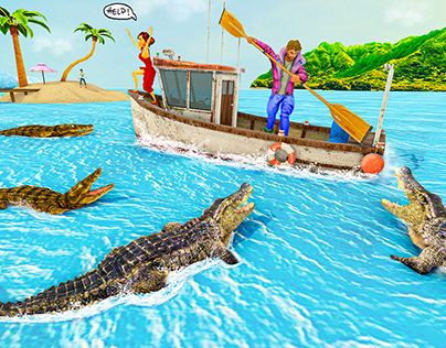 Animal Crocodile Attack Sim post