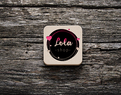 Розробка логотипу для магазину Lola shop