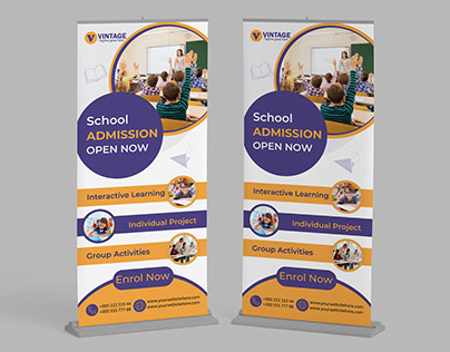 Education Rollup banner Template