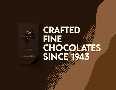 LW Chocolatier. Minimal.