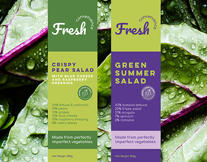 Fresh Convenıence | Logo and Packaging Design 🍃🥑🥬
