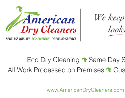 American Dry Cleaners Business Card