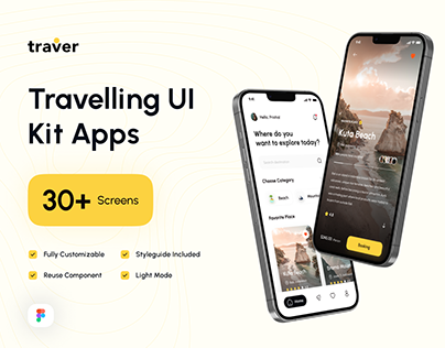 Traver - Traveling UI Kit App