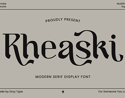 Rheaski - Modern Serif Display Font