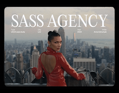 Sass Agency website - UX/UI Case Study