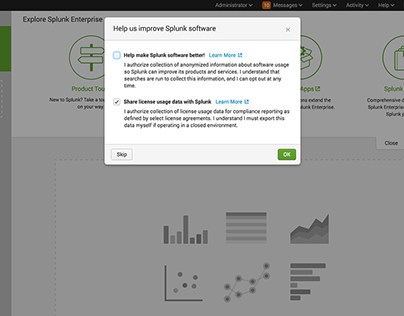 User Research for Splunk Opt-in Data Sharing (2016)