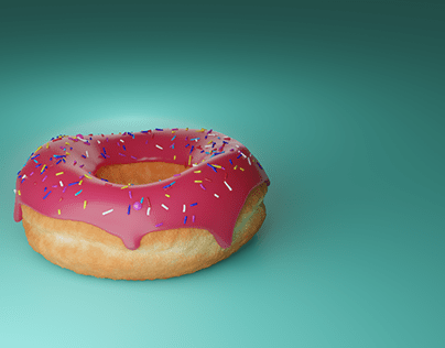 Tasty donut 3d model