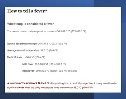What to Know of Forehead Temperature Charts