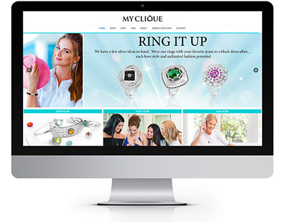 Web Design for My Clique Jewelry