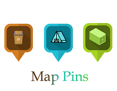Map Pins design