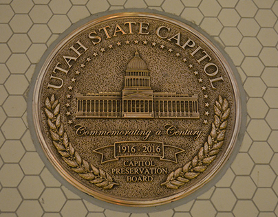 Utah State Capitol Bronze Inlay