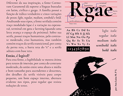 resenha tipográfica - cormorant garamond