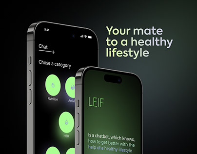 LEIF | Health App Chatbot UX/UI
