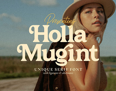 Holla Mugint - Unique Serif Font