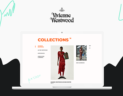 Vivienne Westwood Fashion site concept