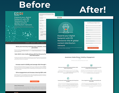 PRN Landing Page: Before and After!