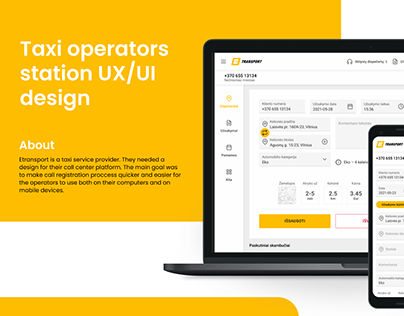 Taxi UX/UI design