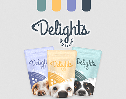 Logo and branding for Delights - dog treats