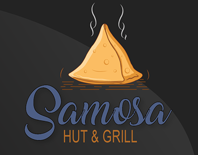 SAMOSA HUT&GRIL Logo Design