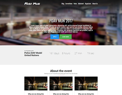 Police DAV MUN 17 - An Event Website