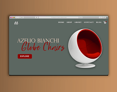 Azelio Bianchi Globe Chairs - UI/UX / Landing Page