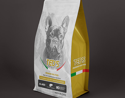 TED's premium pet food package design