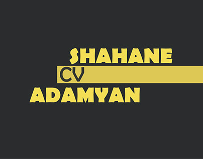 CV - Shahane Adamyan