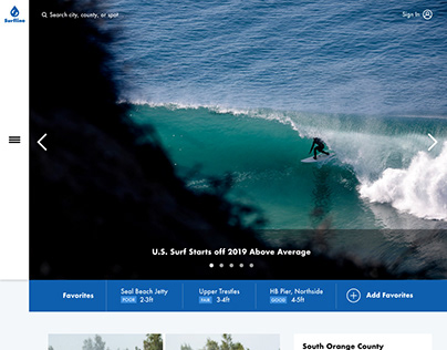Surfline Website Redesign