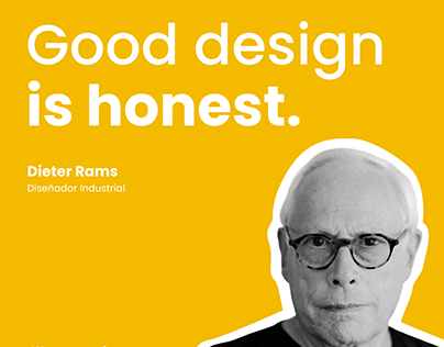Good design is honest