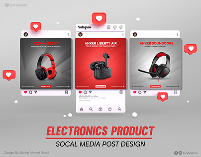 Electronic Social Media Post Design