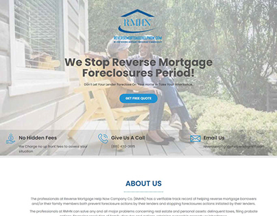 Mortgage Broker Landing Page Design for $75