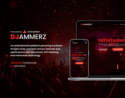 DJammerz - Website UI Showcase