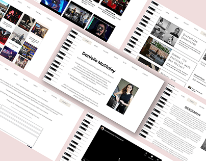 Project thumbnail - Website Design for a Musician