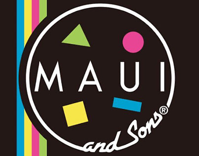 Diseño de ilustración en poleras para MAUI AND SONS