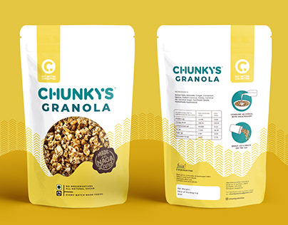 Packaging for Chunky's Granola