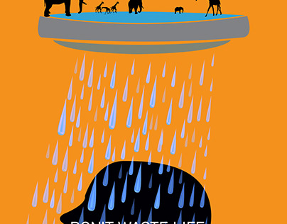Save water poster