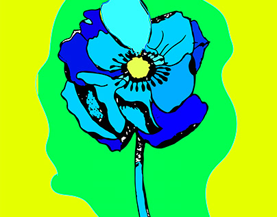Very beautiful blue flower