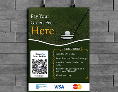 Golf Club Payment Instruction Flyer