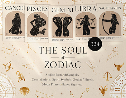 Zodiac Signs Constellation Art